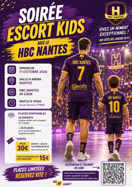 Soirée Escort Kids le 11 octobre 2026
