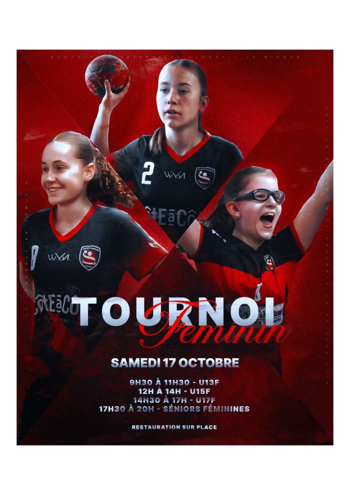 Tournoi féminin : rendez-vous le 17 octobre 2026 !