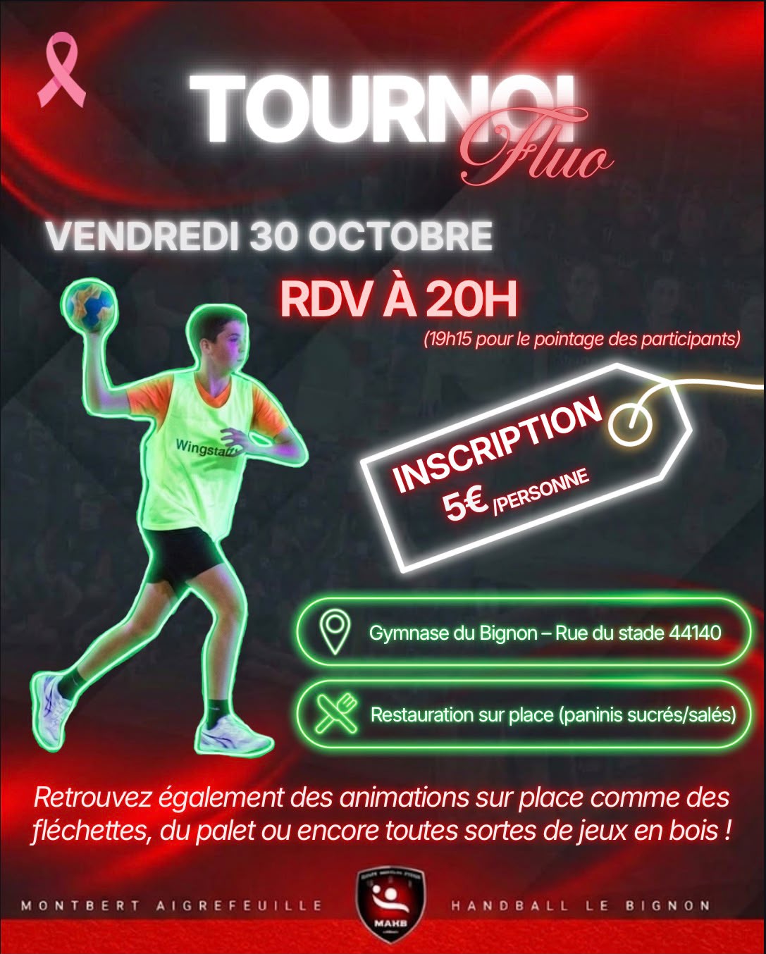 Tournoi fluo du MAHB - Le 30 octobre 2026